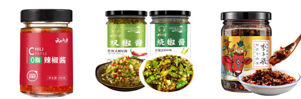 辣椒醬加工設備廠家-全自動辣椒醬生產線灌裝樣品圖